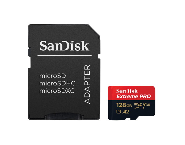 Karta pamięci microSDXC Extreme PRO Sandisk 128 GB U3 V30 UHS-I